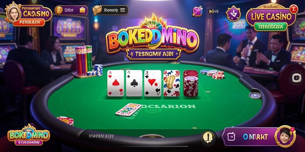 Screenshot gameplay BOKEDOMINO yang menakjubkan dan interaktif.
