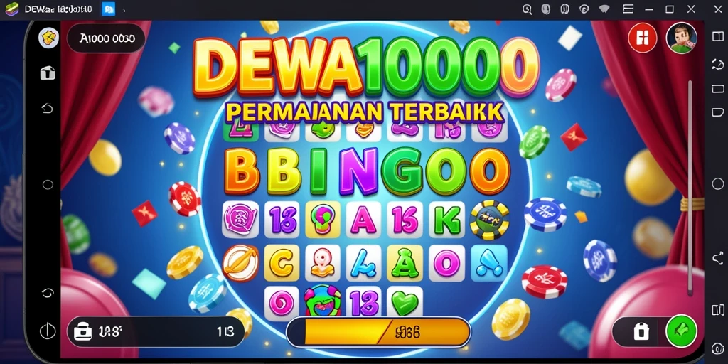 Screenshot permainan DEWA1000 menampilkan suasana bingo yang seru.