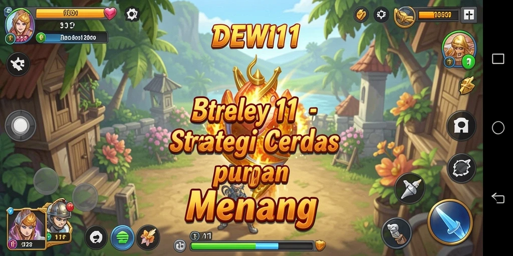 Screenshot utama DEWI11 menampilkan aksi strategi yang menegangkan.