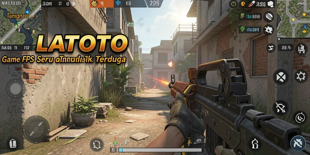 Tampilan visual gameplay LATOTO yang menegangkan dan seru.