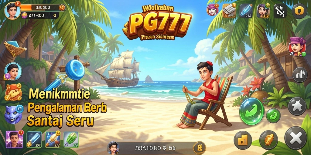 Tampilan utama PG777 dengan gameplay yang mudah dan menghibur.