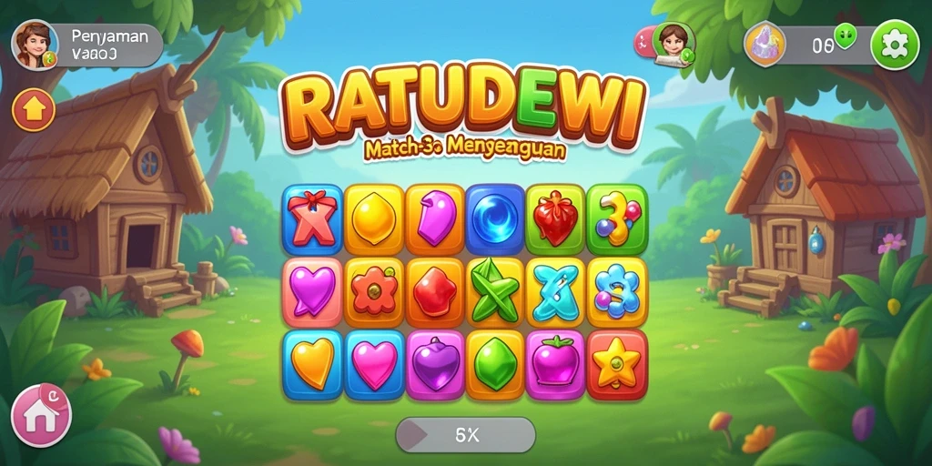 Gameplay seru dan grafis menawan di RATUDEWI.