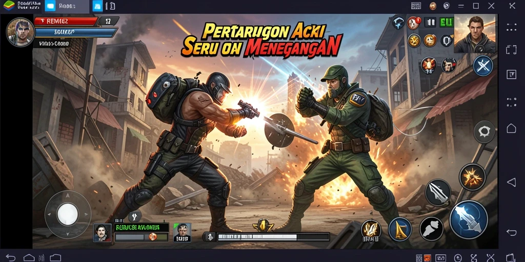 Tampilan gameplay seru dan menegangkan di REMI62.