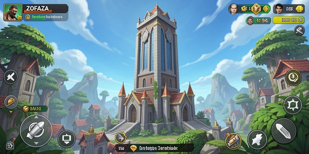 Gameplay ZOFAZA yang intens dan menantang di Tower Defense.